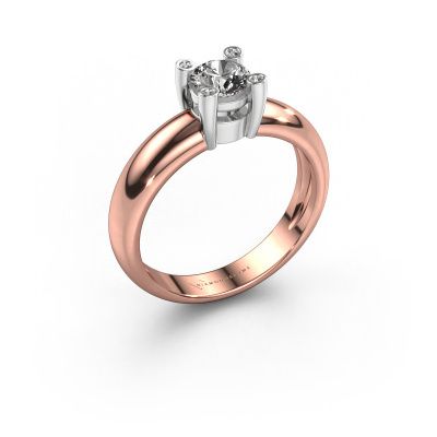 Ring Fleur 585 rose gold lab-grown diamond 0.42 crt
