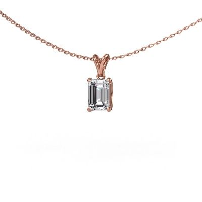 Pendant Sam EME 585 rose gold zirconia 7x5 mm
