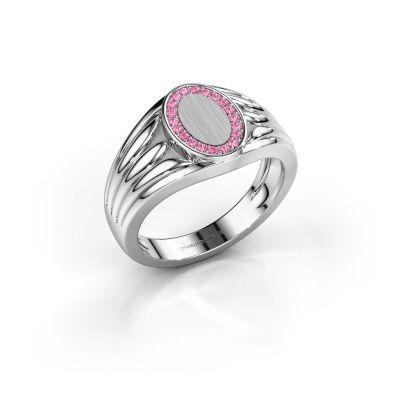 Pinky Ring Marinus 950 Platin Pink Saphir 1.2 mm