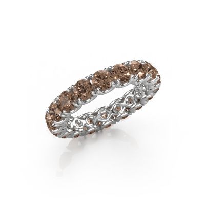 Stackable ring Estee 3.7 585 white gold brown diamond 3.40 crt
