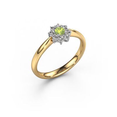Engagement ring Carolyn 1 585 gold peridot 3 mm