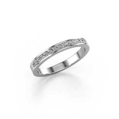 Stackable ring SRJ0005B20H6 950 platinum lab grown diamond 0.168 crt