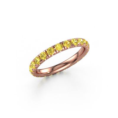 Ring Jackie 2.5 585 rose gold yellow sapphire 2.5 mm