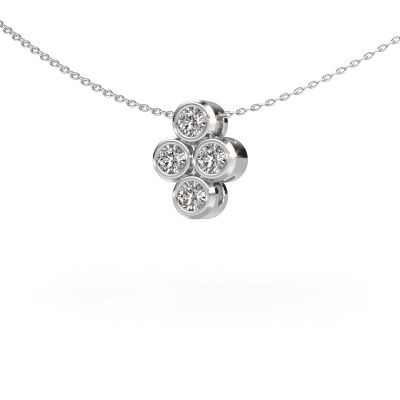Pendant Judi 585 white gold diamond 0.60 crt