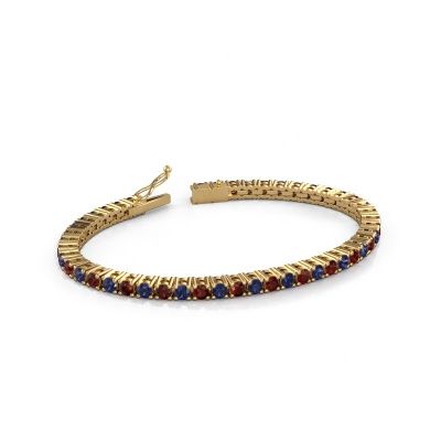 Tennis bracelet Karin 3.5 mm 585 gold garnet 3.5 mm