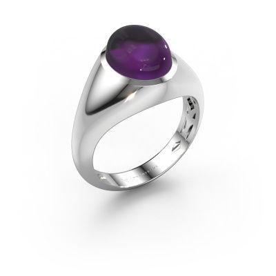 Ring Zaza 950 platinum amethyst 10x8 mm