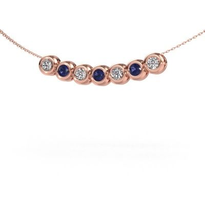Kette Kim 7 585 Roségold Saphir 3.4 mm