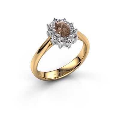 Verlobungsring Leesa 1 585 Gold Braun Diamant 0.40 crt