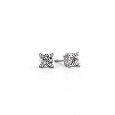 Stud earrings Cather 950 platinum diamond 0.40 crt