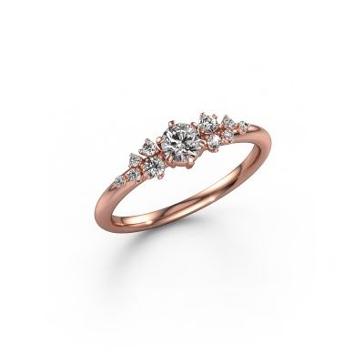 Ring Royce RND 585 rose gold diamond 0.383 crt