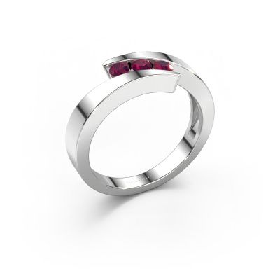 Ring Gracia 950 platinum rhodolite 2.7 mm