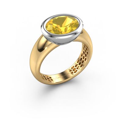 Ring Evelyne 585 gold yellow sapphire 10x8 mm