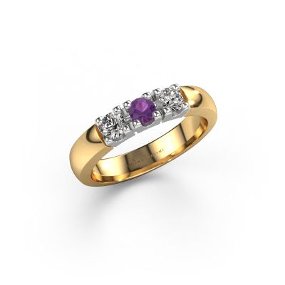 Ring Rianne 3 585 gold amethyst 3.4 mm