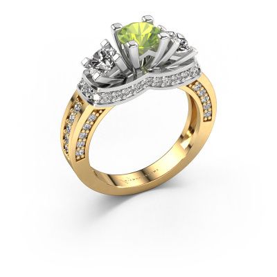 Engagement ring Phileine 585 gold peridot 5 mm