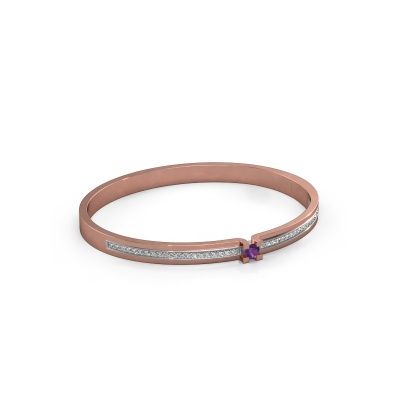 Armband Myrthe 585 rosé goud amethist 4 mm