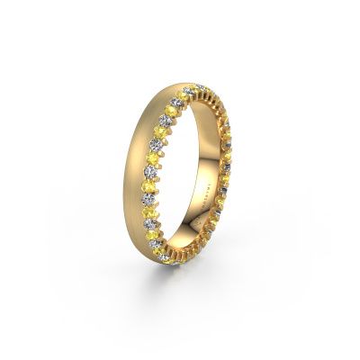 Wedding ring WH2138L24B 585 gold yellow sapphire ±0.16x0.08 in