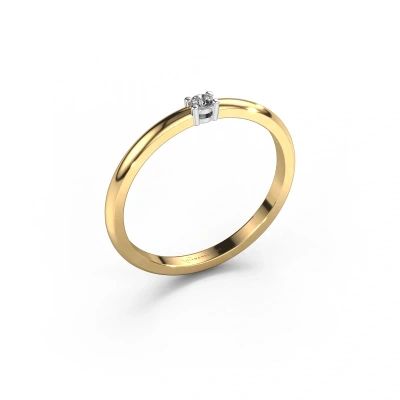Bague Michelle 1 585 or jaune diamant 0.03 crt
