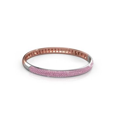 Bracelet Emely 6mm 585 or rose saphir rose 1.2 mm