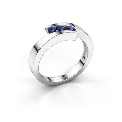 Ring Gracia 585 witgoud saffier 2.7 mm