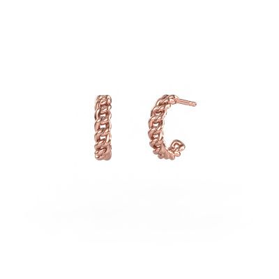 Boucles d'oreilles Della 10mm 585 or rose