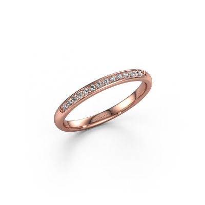 Vorsteckring SR20B4H 585 Roségold Diamant 0.113 crt
