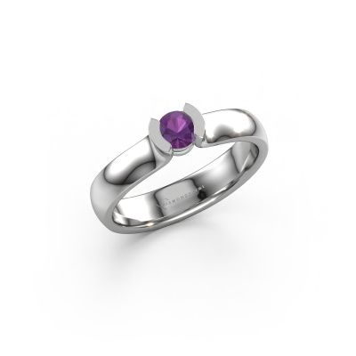 Ring Ophelia 585 Weißgold Amethyst 4.2 mm