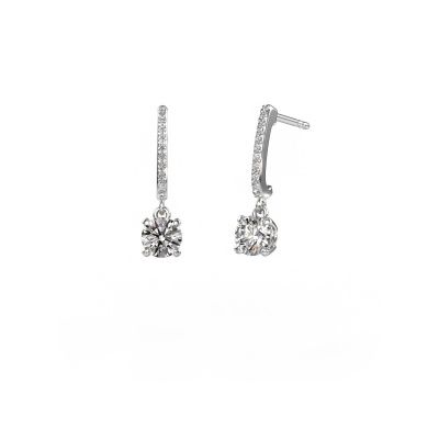 Drop earrings Tanja 1 950 platinum diamond 1.334 crt