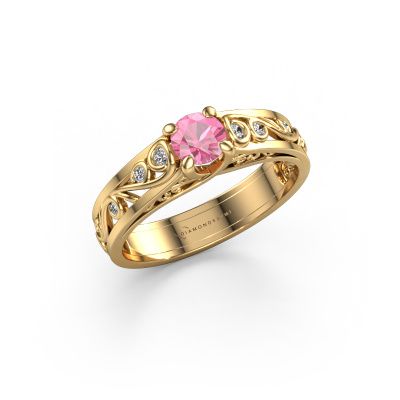 Ring Quinty 585 Gold Pink Saphir 4.7 mm