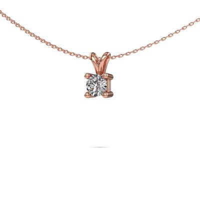 Collier Eline 585 or rose diamant 0.40 crt