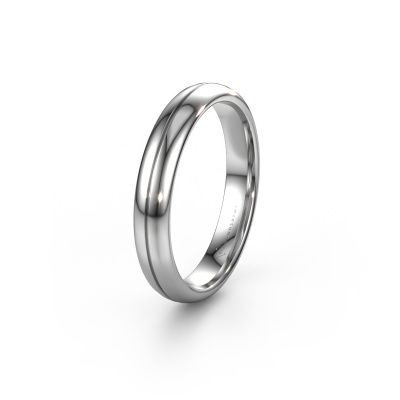 Wedding ring WH0200M34BP 585 white gold ±0.16x0.08 in