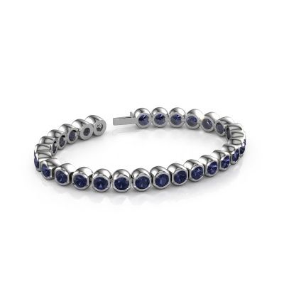 Tennis bracelet Bianca 5 mm 585 white gold sapphire 5 mm