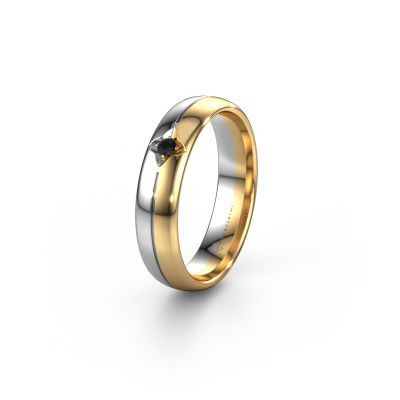 Wedding ring WH0221L35X 585 gold black diamond ±0.20x0.06 in