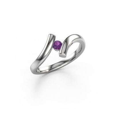 Ring Amy 950 Platin Amethyst 4 mm
