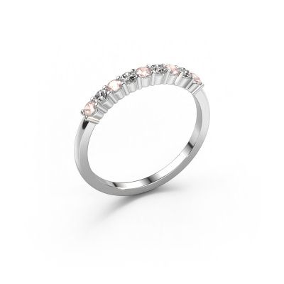 Ring Yasmin 9 950 Platin Morganit Champagner 2.4 mm