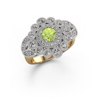Ring Elia 585 gold peridot 5 mm