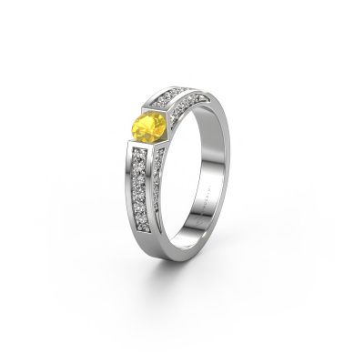 Alliance WH2098L 950 platine saphir jaune ±4x3 mm