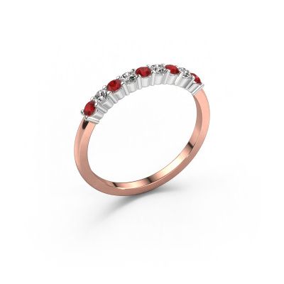 Ring Yasmin 9 585 Roségold Rubin 2.4 mm