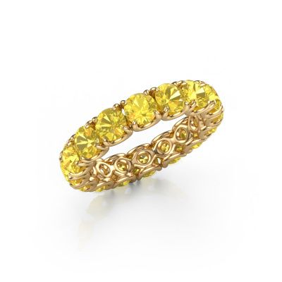 Ring Estee 4.2 585 gold yellow sapphire 4.2 mm
