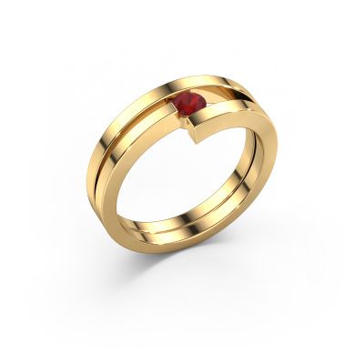 Ring Nikia 585 gold ruby 3.4 mm