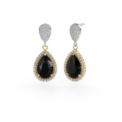 Pendants d'oreilles Tilly per 2 585 or jaune diamant noir 7.89 crt