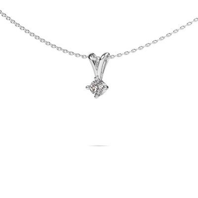 Pendant Jannette 950 platinum lab grown diamond 0.25 crt