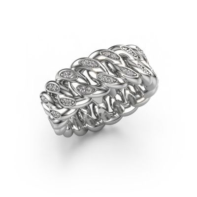 Heren ring Redouan 2 585 witgoud lab-grown diamant 0.188 crt