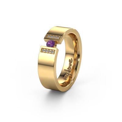 Alliance WH2096L16C 585 or jaune ±6x2.2 mm améthyste