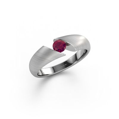 Verlobungsring Hojalien 1 585 Weißgold Rhodolit 4 mm