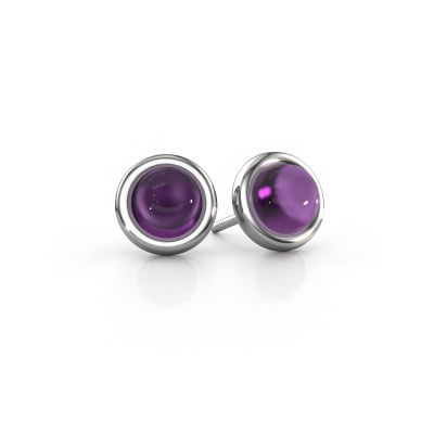 Ohrsteckers Jodi 585 Weißgold Amethyst 4,5 mm