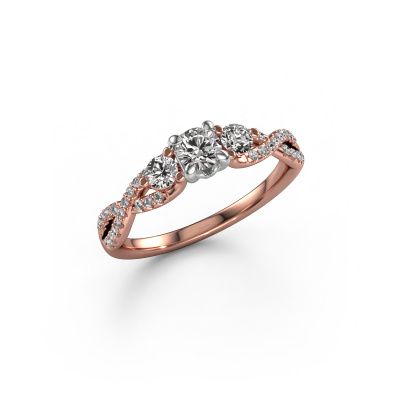 Verlobungsring Marilou RND 585 Roségold Diamant 0.61 crt