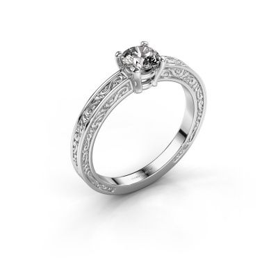 Verlobungsring Claudette 1 585 Weißgold Diamant 0.50 crt