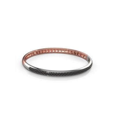 Bracelet Emely 5mm 585 or rose diamant noir 1.409 crt