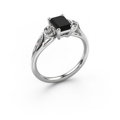 Verlobungsring Amie EME 950 Platin Schwarz Diamant 1.580 crt