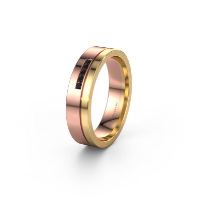 Ehering WH0307L15AP 585 Roségold Schwarz Diamant ±5x1.7 mm